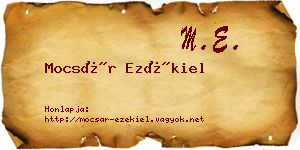 Mocsár Ezékiel névjegykártya